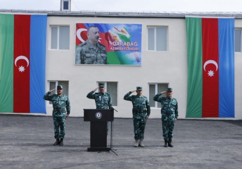 На госгранице Азербайджана с Арменией приступила к служебно-боевой деятельности новая воинская часть (Фото)