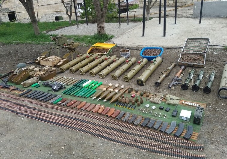 В Шуше обнаружены боеприпасы (Фото)