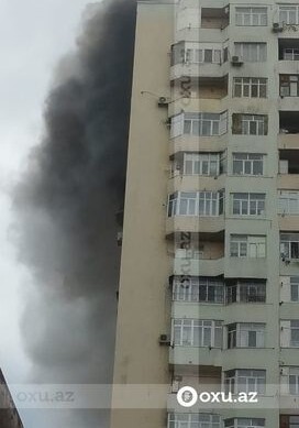 Потушен пожар в многоквартирном здании в Хатаинском районе (Фото-Видео)
