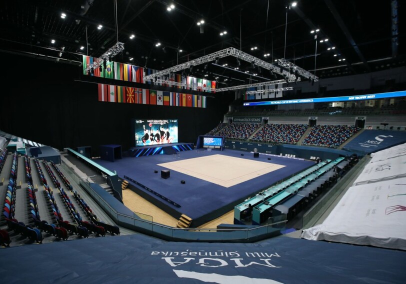 Национальная арена гимнастики в Баку полностью готова принять Кубок мира по художественной гимнастике (Фото)