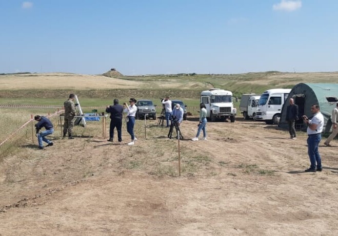 Журналисты ознакомились с процессом разминирования на территории Физулинского района (Фото-Видео)