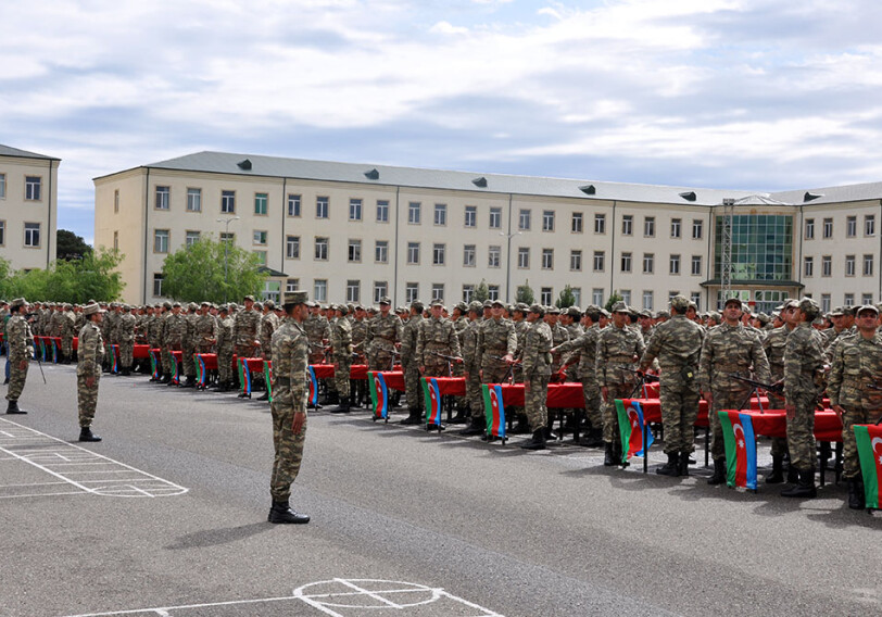 В Азербайджанской Армии состоялась церемония принятия Военной присяги (Видео)