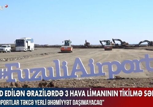 На освобожденных от оккупации территориях строится три аэропорта (Видео)