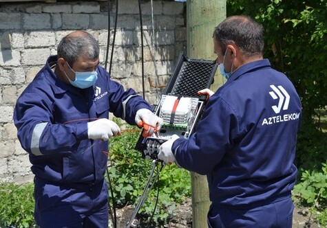 Впервые в Азербайджане в селах проводят оптоволоконный интернет (Фото)