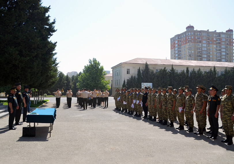 В Азербайджанской Армии проведены соревнования по военному пятиборью (Видео)
