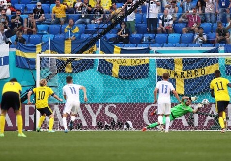 Швеция обыграла Словакию на Евро благодаря голу с пенальти