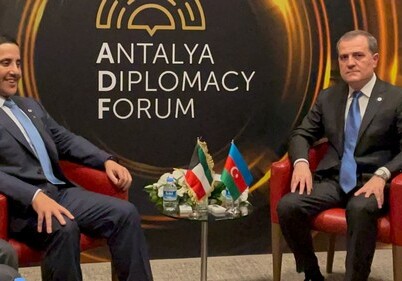 Джейхун Байрамов встретился в Анталье с кувейтским коллегой и президентом Международной тюркской академии (Фото-Обновлено)