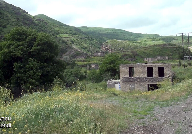 Видеокадры из села Галача Лачинского района