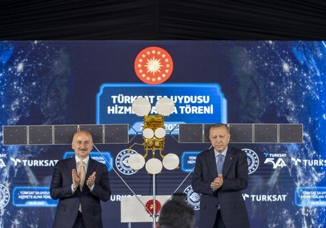 Президент Турции принял участие в церемонии ввода в эксплуатацию спутника связи Türksat 5A (Фото)