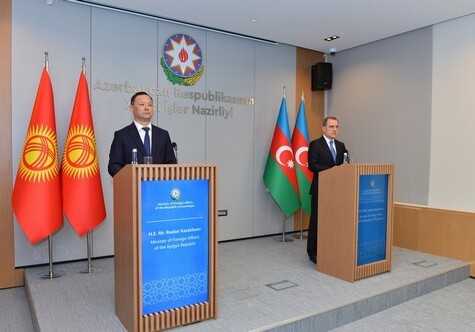 Совместная пресс-конференция глав МИД Азербайджана и Кыргызстана – Подписана программа сотрудничества (Фото-Видео)