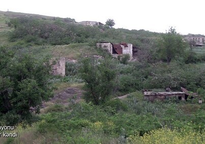 Кадры из освобожденного от оккупации села Сеидляр Лачинского района (Видео)