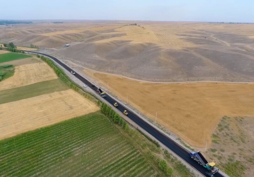 «Дорогу Победы» в Шушу начали асфальтировать (Фото-Видео)