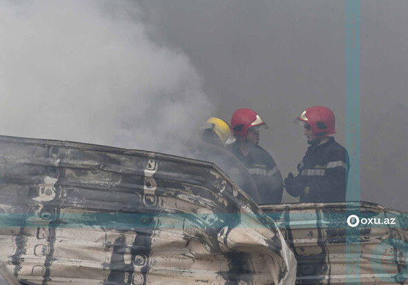 В Баку на автозаправочной станции произошел пожар