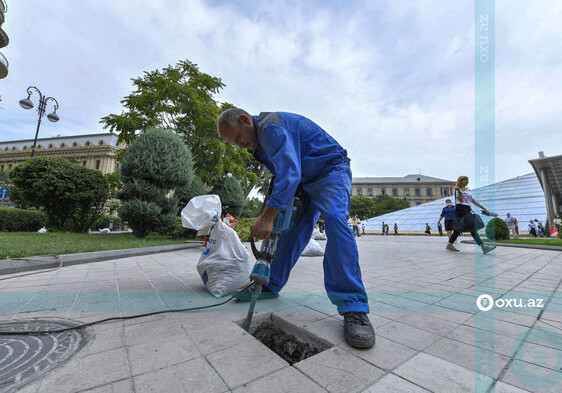 В Баку началась подготовка к установке памятника Гаджи Зейналабдину Тагиеву (Фото)