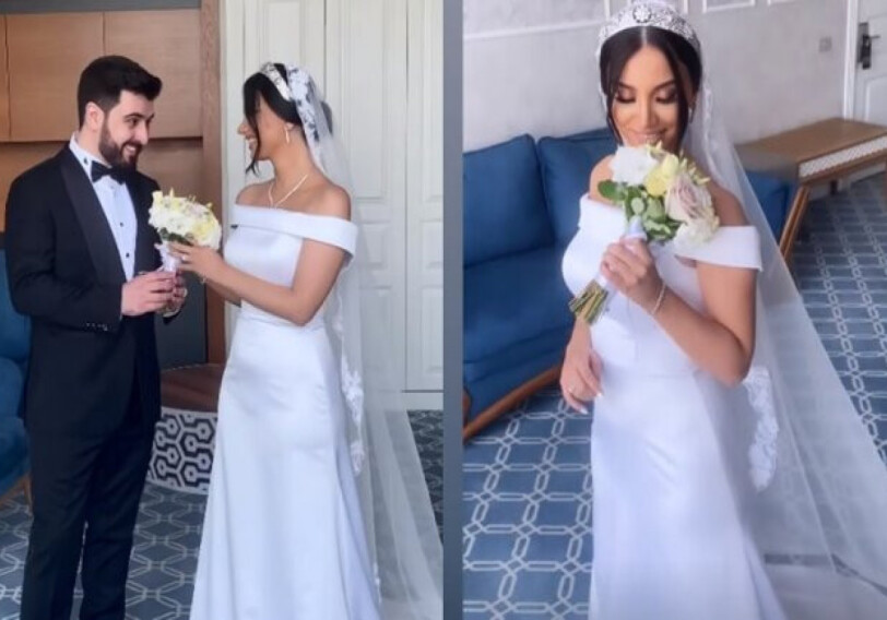 Невеста азербайджанского телеведущего выбрала образ Меган Маркл на свою свадьбу (Видео)