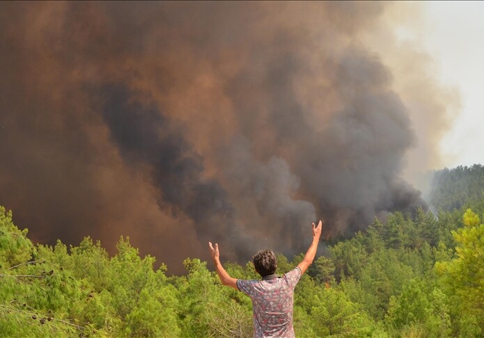 В Турции продолжается тушение 7 лесных пожаров