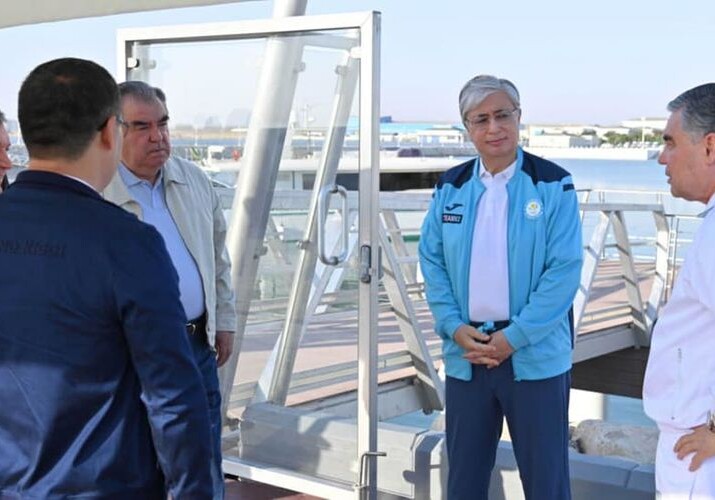Лидеры стран Центральной Азии совершили прогулку на яхте по Каспийскому морю (Фото)