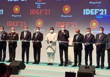 Закир Гасанов принял участие в церемонии открытия выставки IDEF-2021 (Фото)