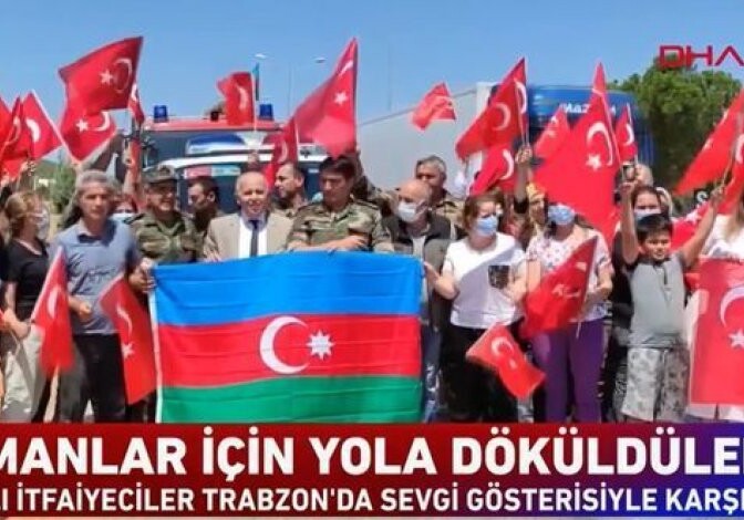 Haber Global подготовил о репортаж возвращении на Родину азербайджанских пожарных (Видео)