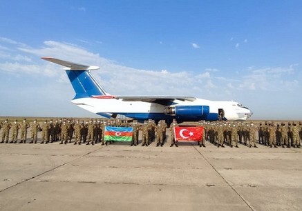 Азербайджанские военнослужащие прибыли в Турцию для участия в учениях (Видео)