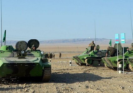 Азербайджанские военные ведут подготовку к конкурсу «Мастера артиллерийского огня» (Фото)
