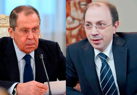 Главы МИД РФ и Армении обсудили реализацию трехсторонних заявлений