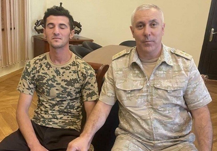 Задержанный в Агдере азербайджанский военнослужащий возвращен в Баку взамен на двух армян (Видео-Добавлено)