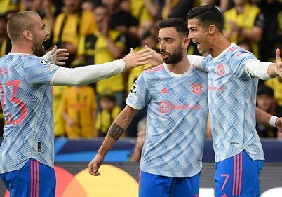 Роналду забил гол в первой игре в Лиге чемпионов после возвращения в «МЮ»