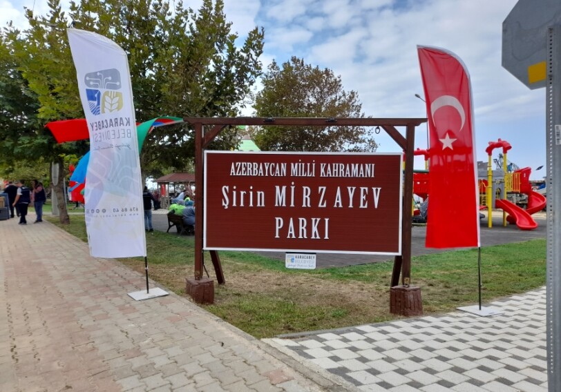 В Бурсе открылся парк, носящий имя Национального героя Азербайджана Ширина Мирзоева (Фото)