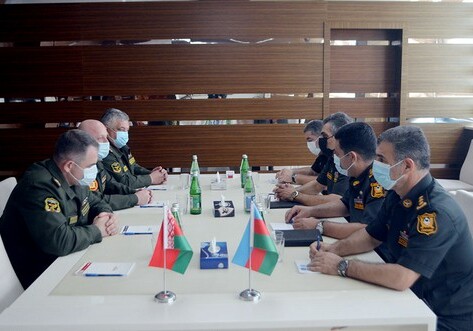 Состоялась рабочая встреча военных медиков Азербайджана и Беларуси (Фото)