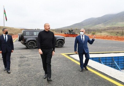 Президент Ильхам Алиев заложил фундамент новой подстанции «Гадрут» (Фото)