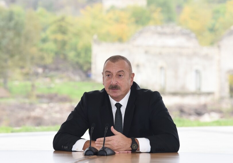 Президент Азербайджана: «Мы восстановим город Физули и села Физулинского района»