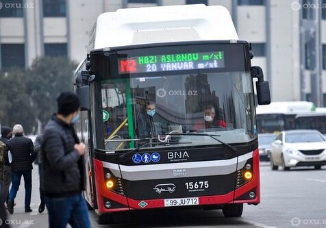 В Баку изменена схема движения автобусного маршрута