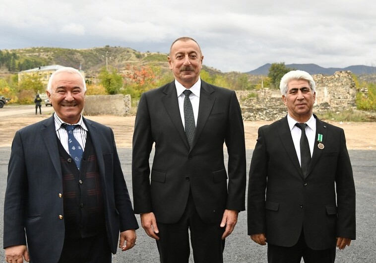Президент Ильхам Алиев и Мехрибан Алиева встретились с отцом Шахрияра Мамедъярова (Фото)