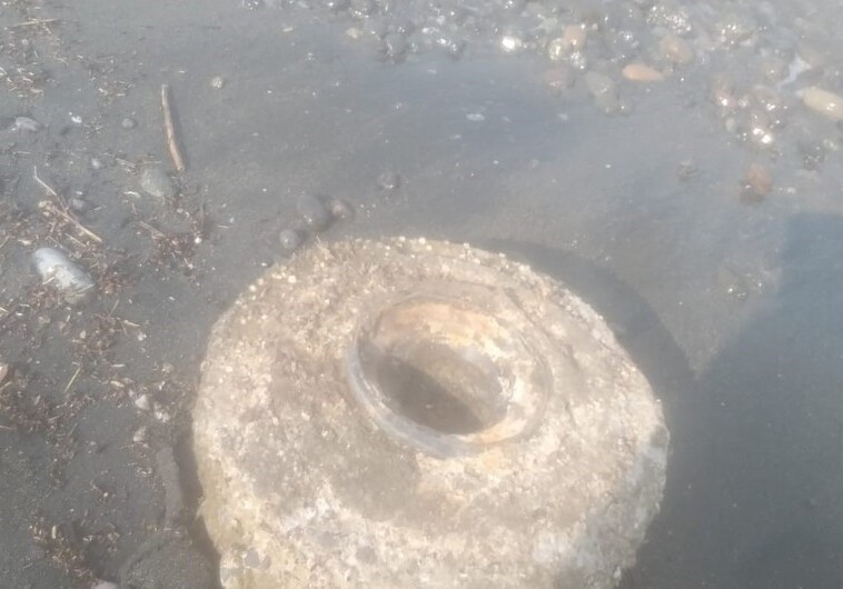 В Каспийском море обнаружена противотанковая мина (Фото-Видео)