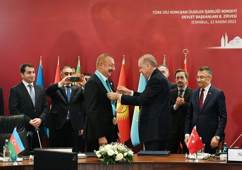 Президенту Ильхаму Алиеву вручен Высший орден тюркского мира (Фото-Видео-Обновлено)