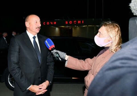 Президент Азербайджана дал интервью телеканалу «Россия-1» (Видео)