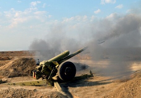 Азербайджанские артиллеристы провели учения с боевыми стрельбами (Фото-Видео)