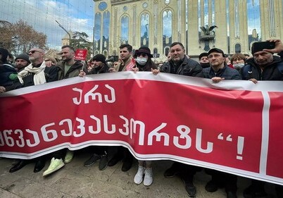 В Тбилиси проходит акция протеста против ковид-паспортов (Видео)