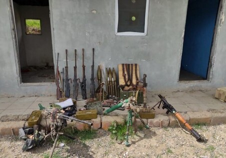В Ходжавенде обнаружено большое количество боеприпасов (Фото)
