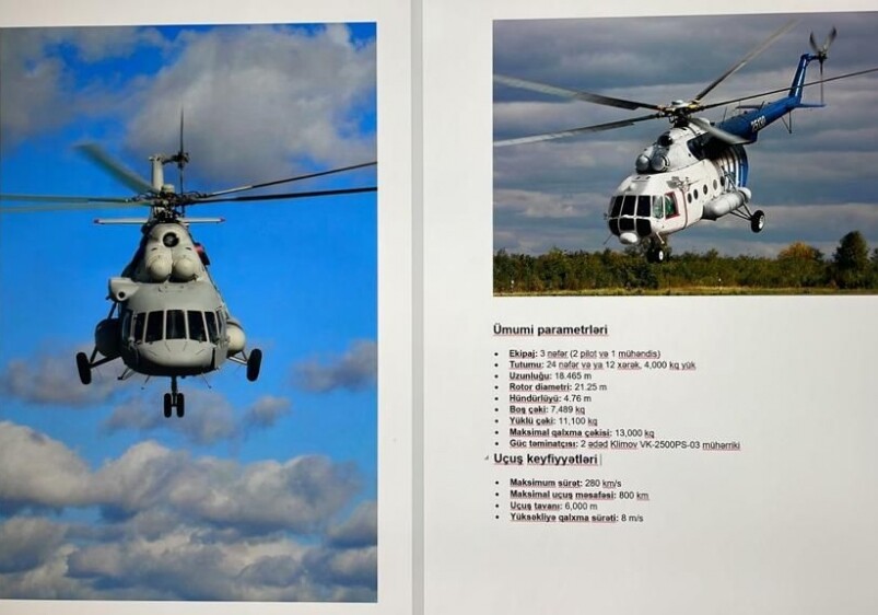Генпрокуратура Азербайджана распространила фотокадры параметров падения разбившегося вертолета (Фото)