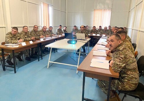 Азербайджанская армия провела командно-штабные учения (Фото-Видео)