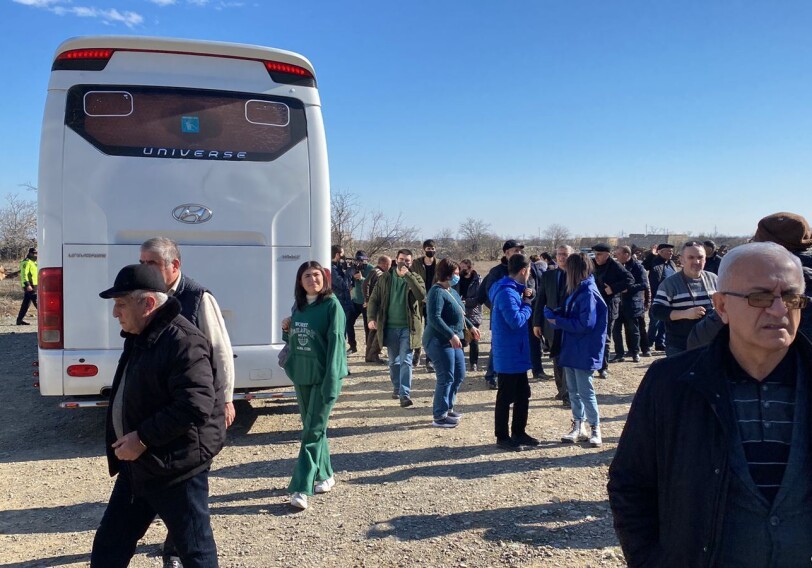 В Агдам прибыл первый рейсовый автобус из Баку (Фото)