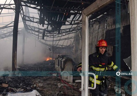 Пожар в торговом центре в Товузе: погиб человек 