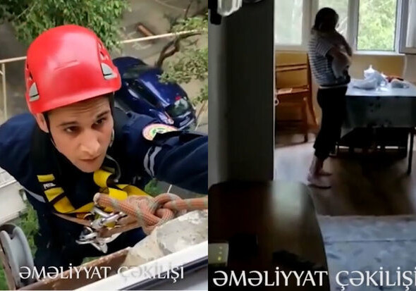 Сотрудники МЧС АР спасли оставшегося в беспомощном состоянии малыша (Видео)