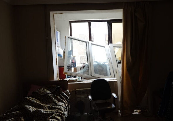 В Баку в жилом доме произошел взрыв: есть пострадавший (Фото)