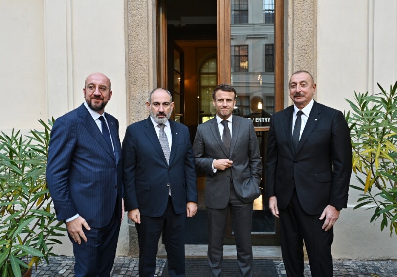 В Праге состоялась встреча Президента Ильхама Алиева с лидерами Франции, Армении и Совета Евросоюза (Фото)