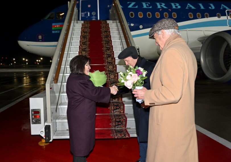 Сахиба Гафарова прибыла с официальным визитом в Россию (Фото)
