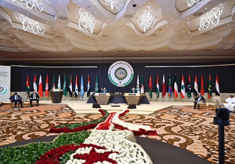 Президент Азербайджана участвует в 31-м саммите Лиги арабских государств (Фото)