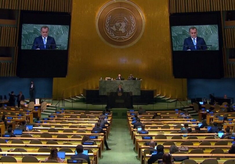 Джейхун Байрамов выступил с заявлением в рамках общих дебатов 77-й сессии Генеральной Ассамблеи ООН